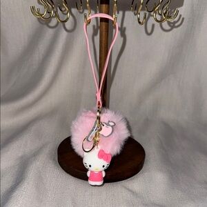 Hello Kitty Pink Fluffy Bag Charm